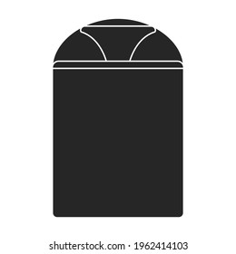 Trap for insect vector black icon. Vector illustration trap for bag on white background. Isolated black illustration icon of lamp insect.