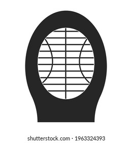 Trap for insect vector black icon. Vector illustration trap for bag on white background. Isolated black illustration icon of lamp insect.