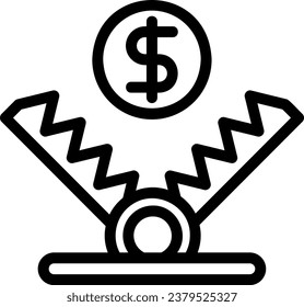trap line icon illustration vector