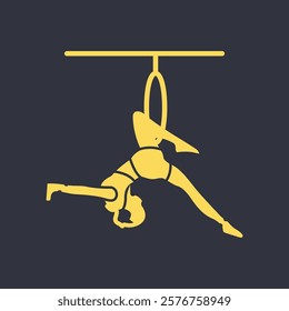 Trapeze Artist trendy glorious abstract vector illustration colorful useful design.eps