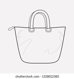 Trapeze bag icon line element. Vector illustration of trapeze bag icon line isolated on clean background for your web mobile app logo design.