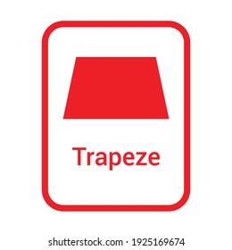 trapeze geometric shape for preschoolers