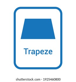 trapeze geometric shape for preschoolers