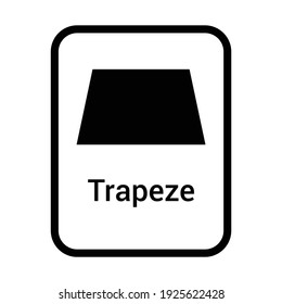 trapeze geometric shape for preschoolers