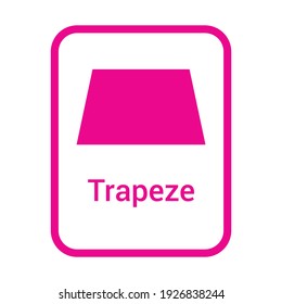 trapeze geometric shape for preschoolers