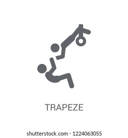 trapeze icon. Trendy trapeze logo concept on white background from Circus collection. Suitable for use on web apps, mobile apps and print media.