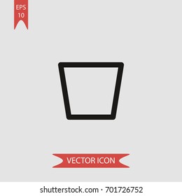 Trapeze vector icon illustration symbol