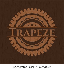 Trapeze vintage wood emblem