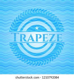 Trapeze water style emblem.