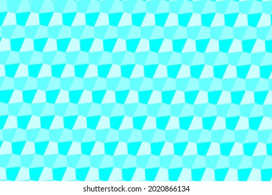 Trapezium bright blue tone background. Abstract illustration seamless pattern.