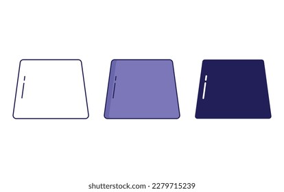 Trapezium Geometry Shape vector icon