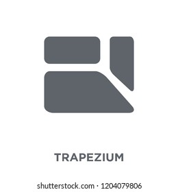 Trapezium icon. Trapezium design concept from Geometry collection. Simple element vector illustration on white background.