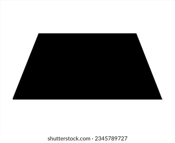 Trapezoid icon silhouette vector art