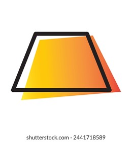 trapezoid icon vector illustration design template