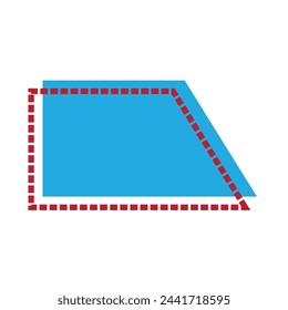 trapezoid icon vector illustration design template