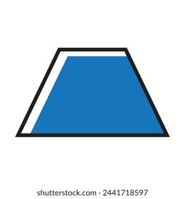 trapezoid icon vector illustration design template