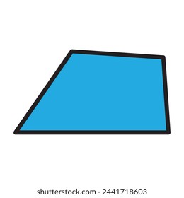 trapezoid icon vector illustration design template