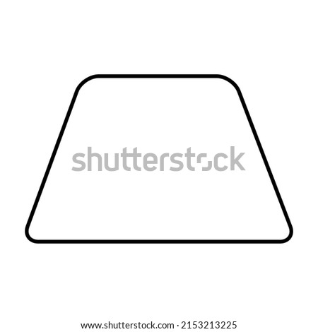 Trapezoid Stroke Shape. High quality vector Foto stock © 