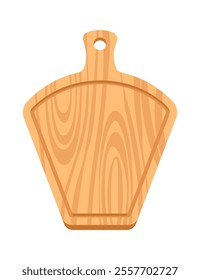 Trapezoidal cutting board vector illustration