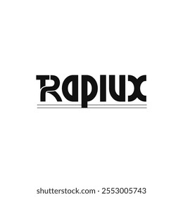 TRAPIUX Typography Logo Design Idea