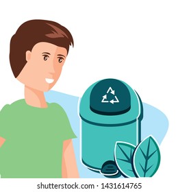 Trash and avatar man design
