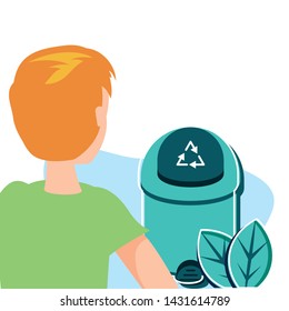 Trash and avatar man design