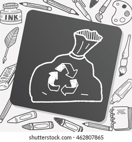 trash bag doodle