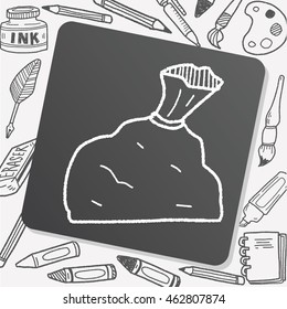 trash bag doodle