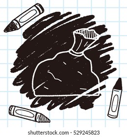 trash bag doodle