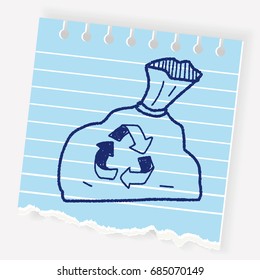 trash bag doodle