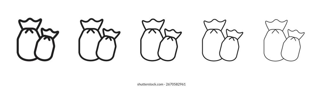 Trash bag icon design, logo, app, UI. Vector illustration, EPS