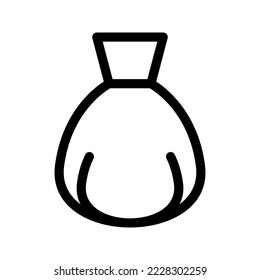 Trash Bag Icon Vector Symbol Design Illustration