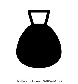 Müllbeutel-Symbol-Vektorgrafik-Symbol-Design-Illustration