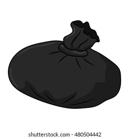 trash bag isolated illustration on white background