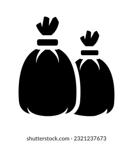 Trash bags icon. sign for mobile concept and web design. vector illustration