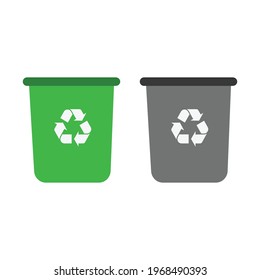 Trash Baske, Bin Can Icon vector. Vector Icon background. garbage icon