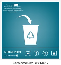 trash basket icon