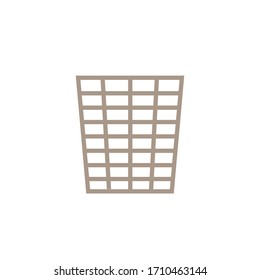 icono de la cesta de basura, ilustración vectorial