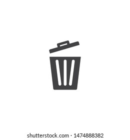Trash basket icon vector ilustration design
