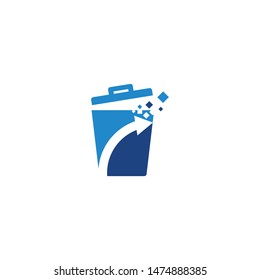 Trash basket icon vector ilustration design