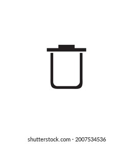 Trash basket icon vector ilustration design
