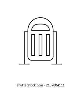 Trash basket icon vector ilustration design