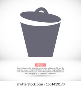 trash basket icons vector  