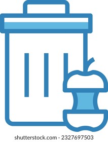 Icono azul de la bandeja de entrada - Icono único, vector 