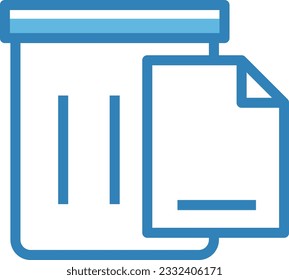 Icono azul de la bandeja de entrada - Icono único, vector