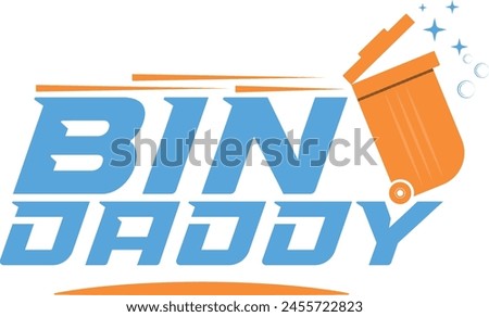trash bin cleaning service logo, Modern Trash can logo, 
