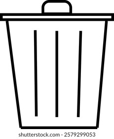 Trash bin clipart vector art and illustration