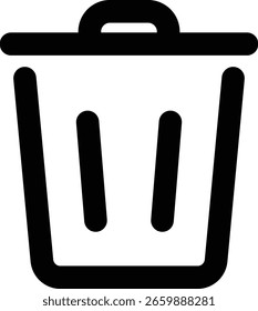 Papelera o icono de acción del Borrar