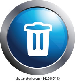 Trash bin delete icon. Interface icons collection.