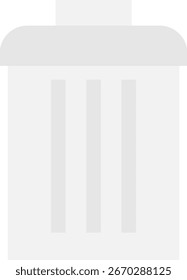 Papierkorb-Papierkorb-Symbol, Vektorgrafik, flach